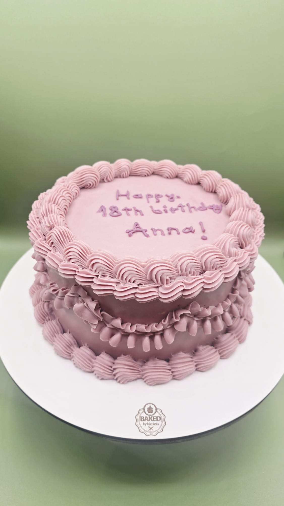 Bespoke custom celebration cake for Ladies & Elegance handcrafted by Nicoleta